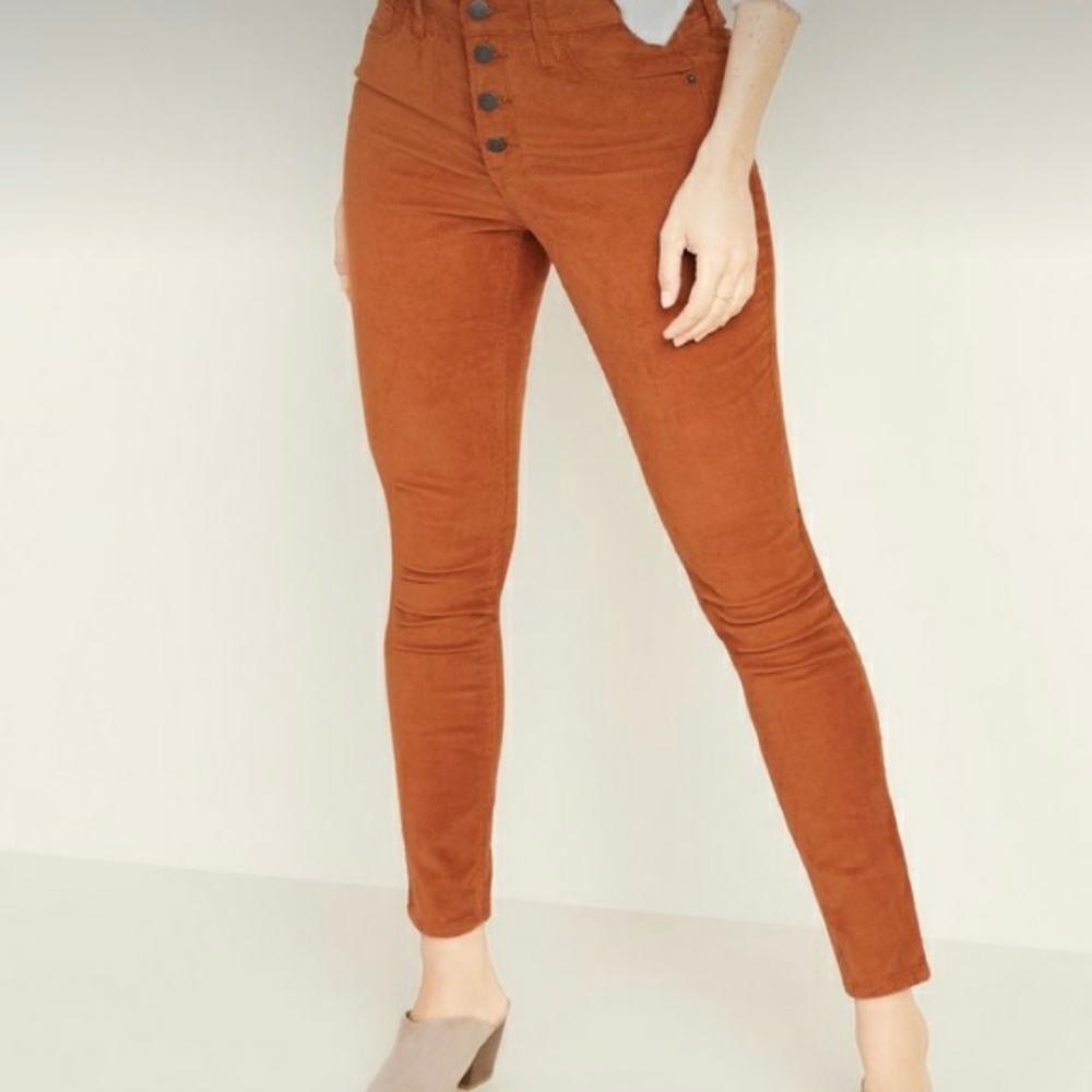 Old Navy Burnt-Orange Corduroy Pants